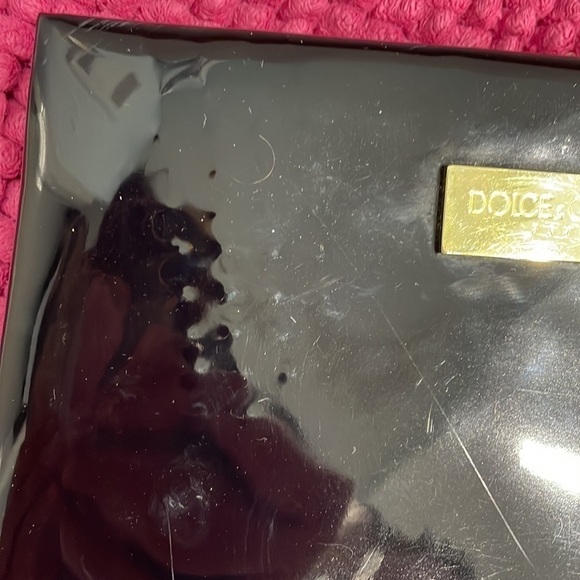 Dolce Gabbana Parfums Bag Clutch Black Vinyl - Picture 2 of 9